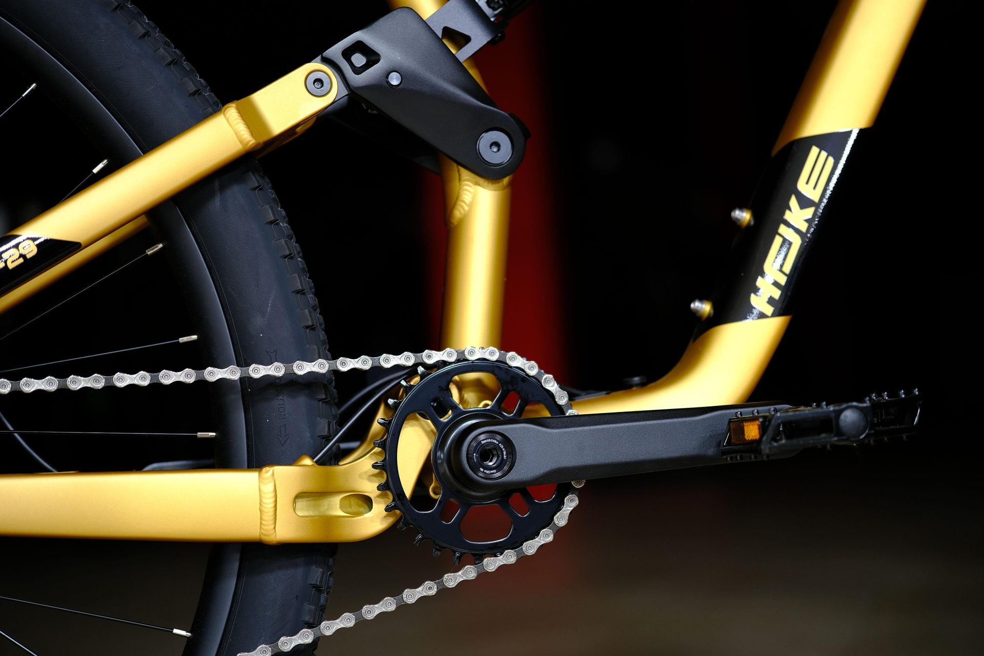 Система (шатун)  Prowheel RMZ-MD25S-TT HOKE FS 100- 29 матовый золотой 19